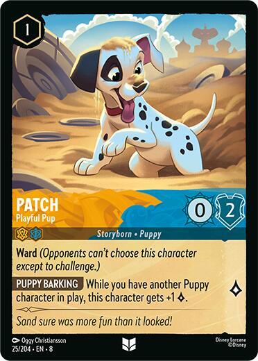 Patch Playful Pup 25/204 (Reign of Jafar)  - Cold Foil | Good Games Adelaide SA