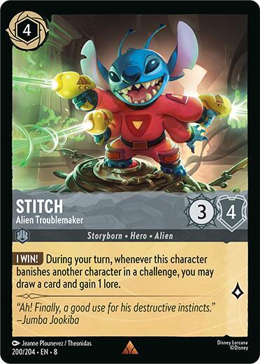 Stitch, Alien Troublemaker 200/204 (Reign of Jafar)  | Good Games Adelaide SA