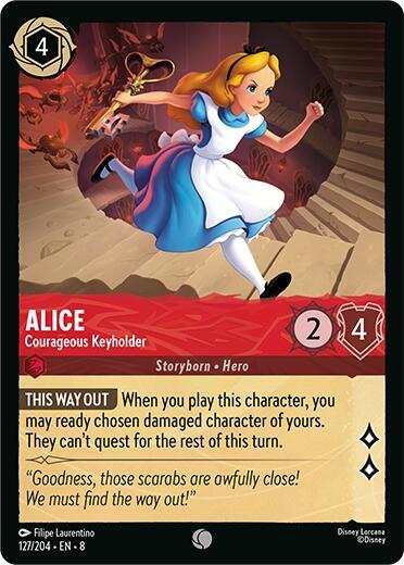Alice Courageous Keyholder 127/204 (Reign of Jafar)  - Cold Foil | Good Games Adelaide SA