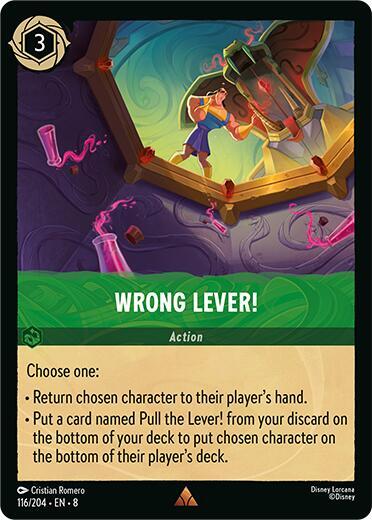 Wrong Lever 116/204 (Reign of Jafar)  - Cold Foil | Good Games Adelaide SA