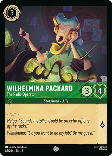 Wilhelmina Packard The Radio Operator 85/204 (Reign of Jafar)  - Cold Foil | Good Games Adelaide SA