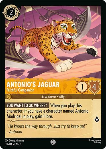 Antonios Jaguar Faithful Companion 31/204 (Reign of Jafar)  - Cold Foil | Good Games Adelaide SA