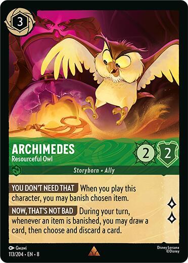Archimedes Resourceful Owl 113/204 (Reign of Jafar)  | Good Games Adelaide SA