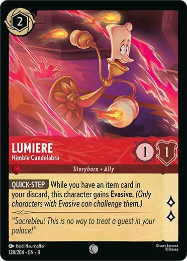Lumiere Nimble Candelabra 128/204 (Reign of Jafar)  - Cold Foil | Good Games Adelaide SA