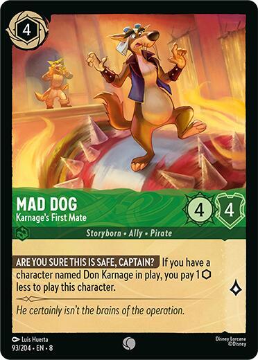 Mad Dog Karnages First Mate 93/204 (Reign of Jafar)  | Good Games Adelaide SA