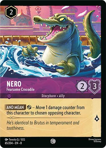 Nero Fearsome Crocodile Foil 65/204 (Reign of Jafar)  - Cold Foil | Good Games Adelaide SA
