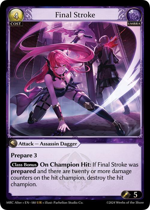 Final Stroke 180 (Mercurial Heart Alter Edition)  - Foil | Good Games Adelaide SA