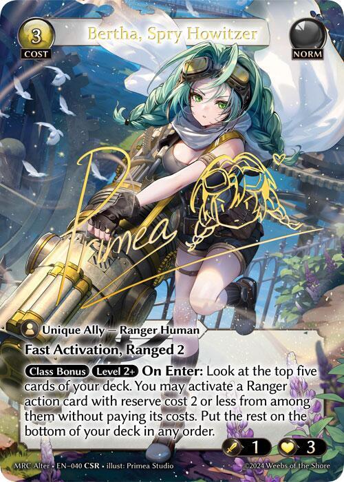 Bertha Spry Howitzer 40 (Mercurial Heart Alter Edition)  - Foil | Good Games Adelaide SA