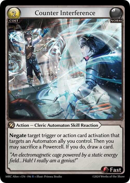Counter Interference 196 (Mercurial Heart Alter Edition)  - Foil | Good Games Adelaide SA
