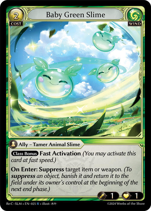 Baby Green Slime 025 (Silvie, Slime Sovereign Re: Collection Lite)  | Good Games Adelaide SA