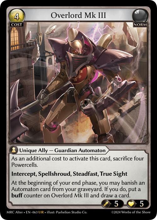 Overlord Mk III 63 (Mercurial Heart Alter Edition)  - Foil | Good Games Adelaide SA