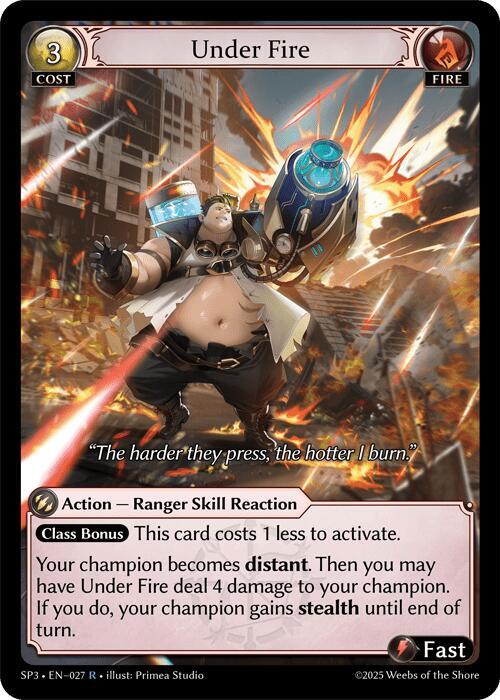 Under Fire 027 (Supporter Pack 3)  - Foil | Good Games Adelaide SA