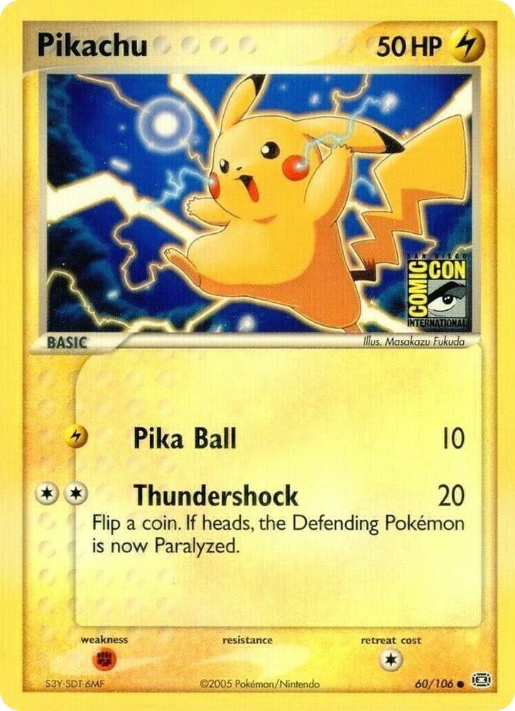 Pikachu SDCC 2005 060/106 (Miscellaneous Cards & Products)  | Good Games Adelaide SA