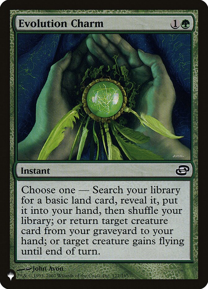 Evolution Charm 127/165 (The List Reprints)  | Good Games Adelaide SA