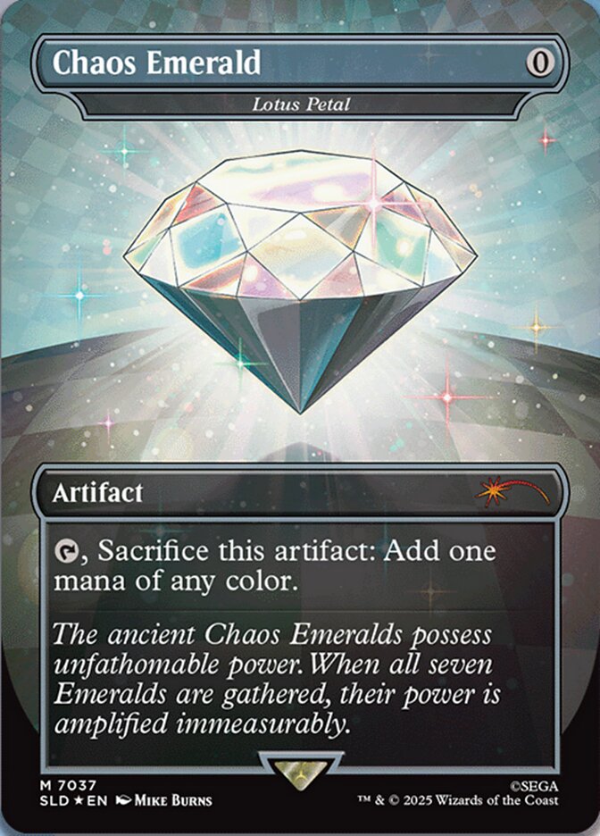 Chaos Emerald Lotus Petal 7037 7037 (Secret Lair Drop Series)  - Foil | Good Games Adelaide SA