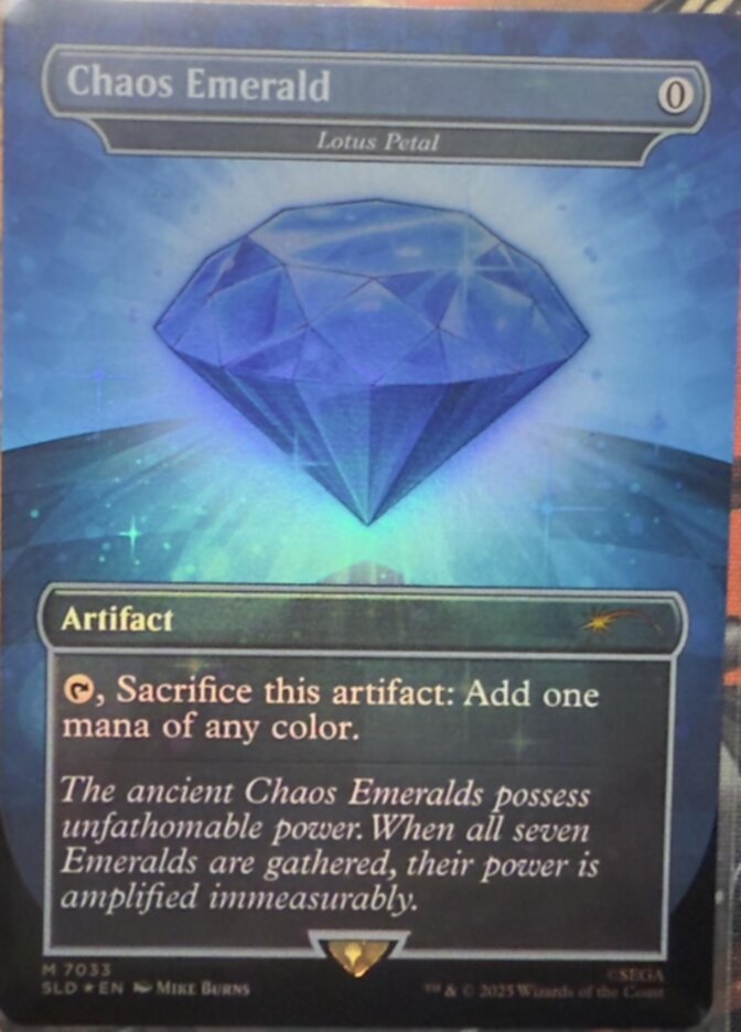 Chaos Emerald Lotus Petal 7033 7033 (Secret Lair Drop Series)  - Foil | Good Games Adelaide SA