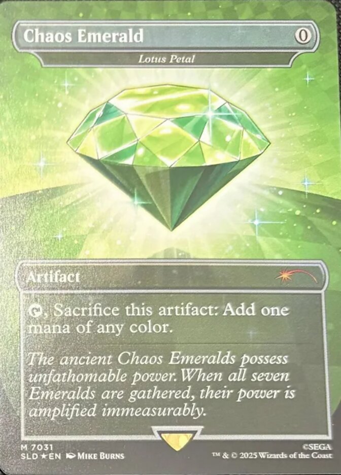 Chaos Emerald Lotus Petal 7031 7031 (Secret Lair Drop Series)  - Foil | Good Games Adelaide SA