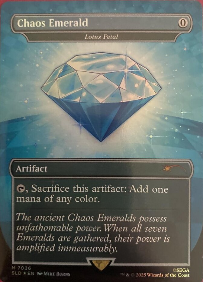 Chaos Emerald Lotus Petal 7036 7036 (Secret Lair Drop Series)  - Foil | Good Games Adelaide SA
