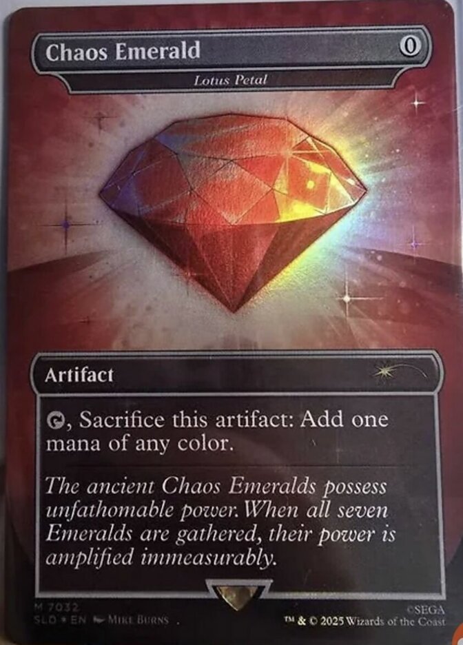 Chaos Emerald Lotus Petal 7032 7032 (Secret Lair Drop Series)  - Foil | Good Games Adelaide SA