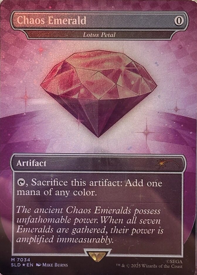 Chaos Emerald Lotus Petal 7034 7034 (Secret Lair Drop Series)  - Foil | Good Games Adelaide SA