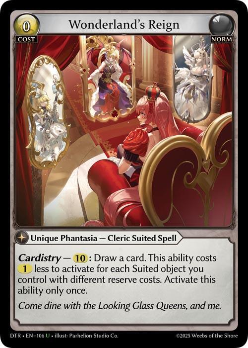 Wonderlands Reign 106 (Distorted Reflections)  - Foil | Good Games Adelaide SA