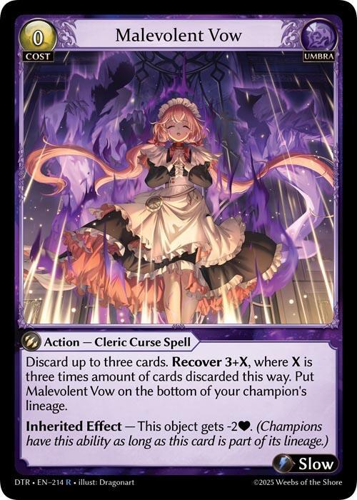 Malevolent Vow 214 (Distorted Reflections)  - Foil | Good Games Adelaide SA