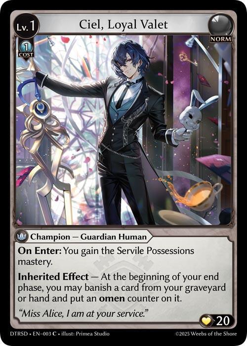 Ciel Loyal Valet 3 (Distorted Reflections Starter Decks)  | Good Games Adelaide SA