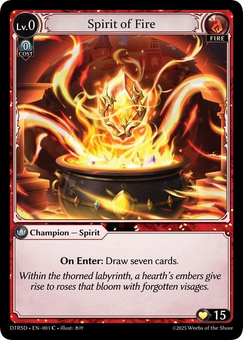 Spirit of Fire 1 (Distorted Reflections Starter Decks)  | Good Games Adelaide SA