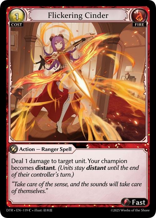 Flickering Cinder 119 (Distorted Reflections)  - Foil | Good Games Adelaide SA