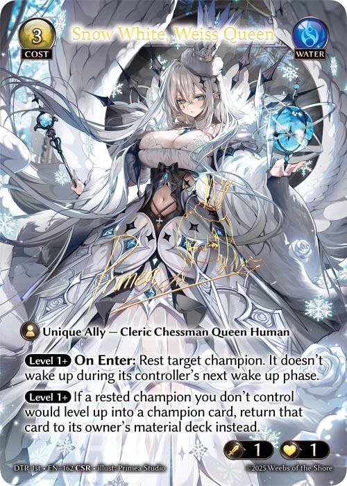Snow White Weiss Queen CSR 162 (Distorted Reflections)  - Foil | Good Games Adelaide SA