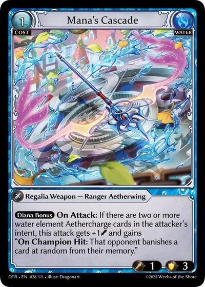 Manas Cascade 028 (Distorted Reflections)  - Foil | Good Games Adelaide SA