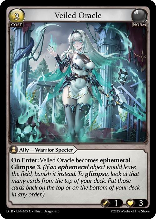 Veiled Oracle 105 (Distorted Reflections)  - Foil | Good Games Adelaide SA