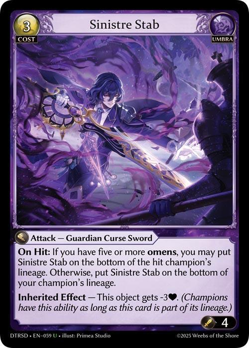 Sinistre Stab 59 (Distorted Reflections Starter Decks)  | Good Games Adelaide SA