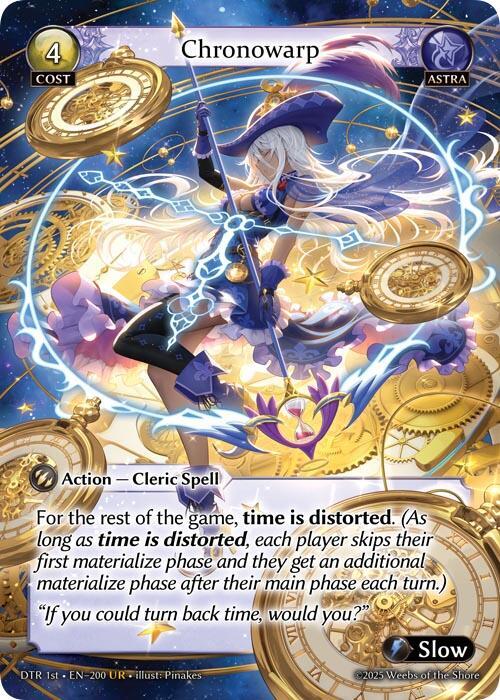 Chronowarp 200 (Distorted Reflections)  - Foil | Good Games Adelaide SA