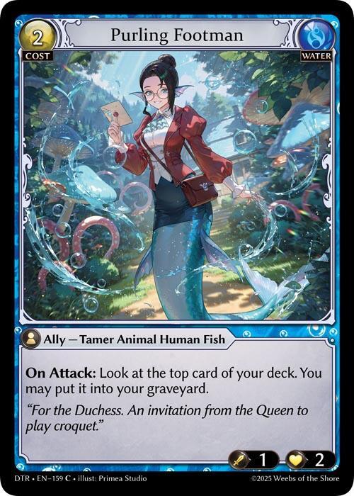 Purling Footman 159 (Distorted Reflections)  - Foil | Good Games Adelaide SA