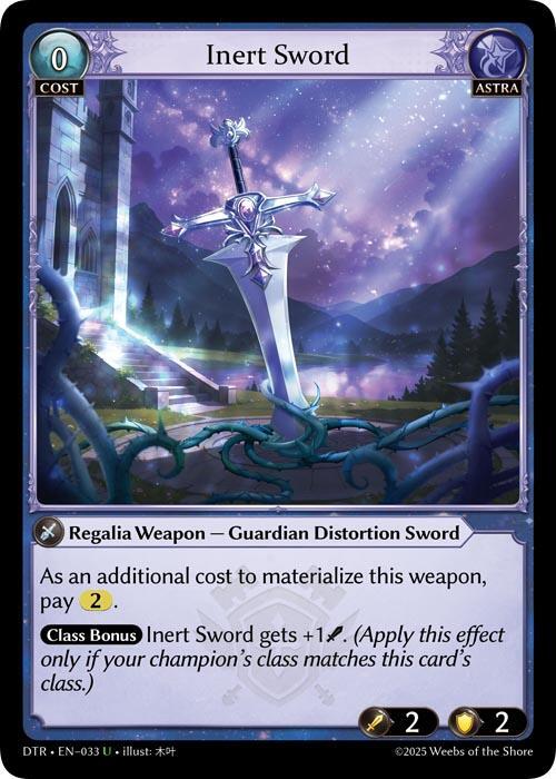 Inert Sword 033 (Distorted Reflections)  | Good Games Adelaide SA