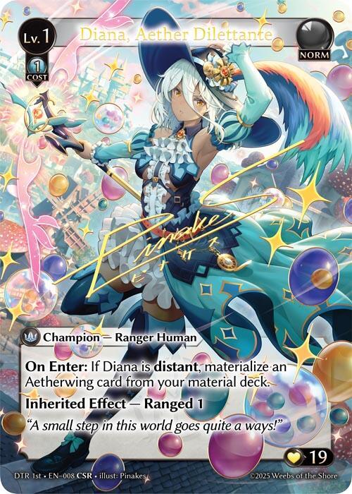 Diana Aether Dilettante CSR 008 (Distorted Reflections)  - Foil | Good Games Adelaide SA