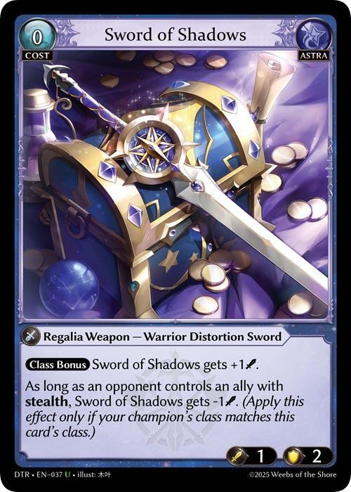 Sword of Shadows 037 (Distorted Reflections)  - Foil | Good Games Adelaide SA