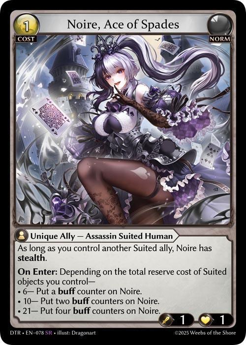 Noire Ace of Spades 078 (Distorted Reflections)  - Foil | Good Games Adelaide SA
