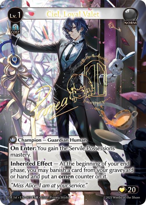 Ciel Loyal Valet CSR 005 (Distorted Reflections)  - Foil | Good Games Adelaide SA