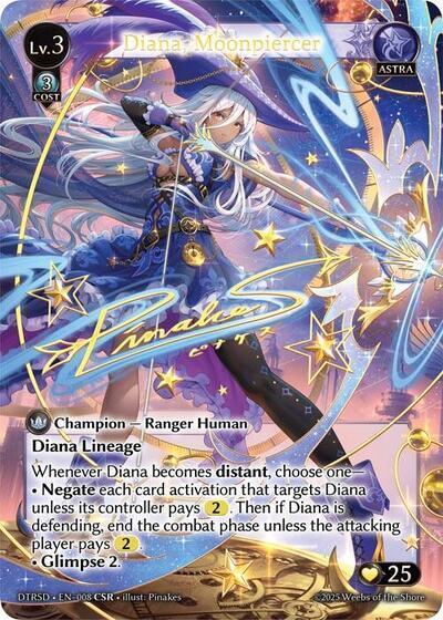 Diana Moonpiercer CSR 8 (Distorted Reflections Starter Decks)  - Foil | Good Games Adelaide SA