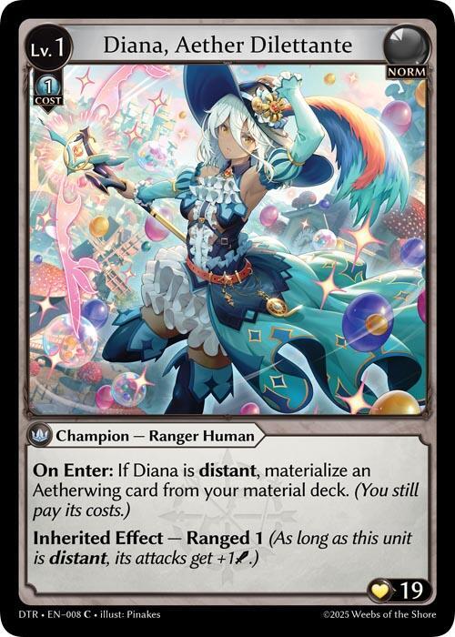 Diana Aether Dilettante 008 (Distorted Reflections)  - Foil | Good Games Adelaide SA