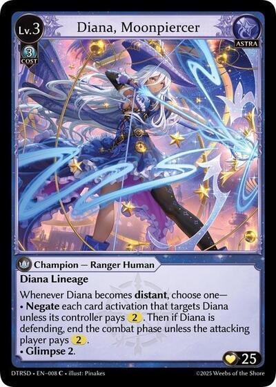 Diana Moonpiercer 8 (Distorted Reflections Starter Decks)  | Good Games Adelaide SA