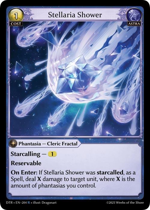 Stellaria Shower 204 (Distorted Reflections)  - Foil | Good Games Adelaide SA
