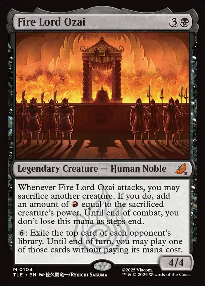 Fire Lord Ozai 104 (Avatar: The Last Airbender: Eternal-Legal)  - Foil | Good Games Adelaide SA