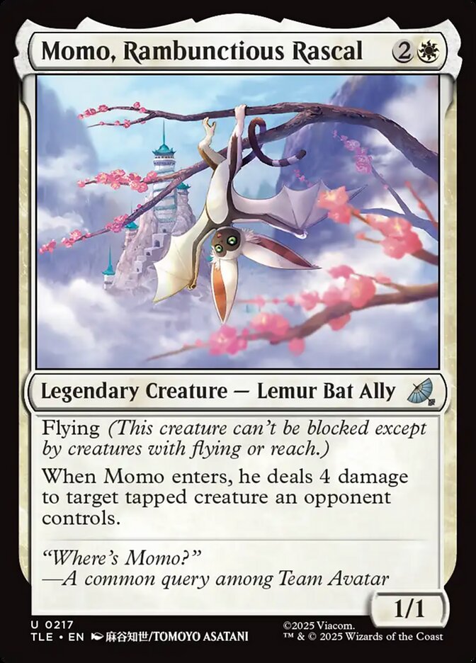 Momo, Rambunctious Rascal 217 (Avatar: The Last Airbender: Eternal-Legal)  - Foil | Good Games Adelaide SA