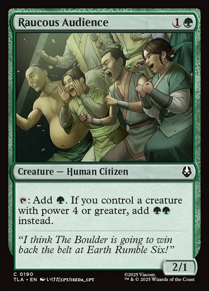 Raucous Audience 190 (Avatar: The Last Airbender)  - Foil | Good Games Adelaide SA