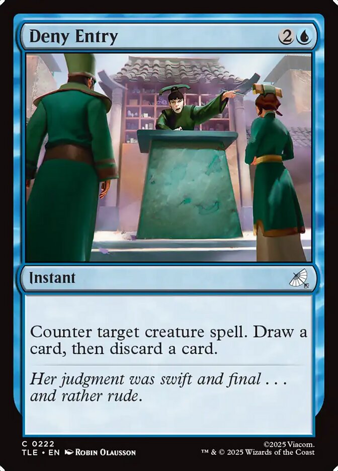 Deny Entry 222 (Avatar: The Last Airbender: Eternal-Legal)  - Foil | Good Games Adelaide SA