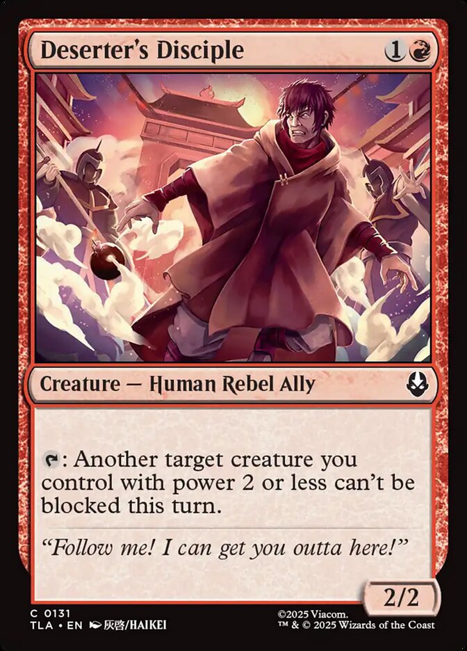 Deserter's Disciple 131 (Avatar: The Last Airbender)  | Good Games Adelaide SA