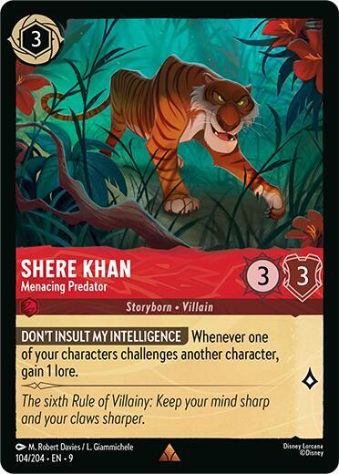 Shere Khan Menacing Predator 104/204 (Fabled)  - Cold Foil | Good Games Adelaide SA